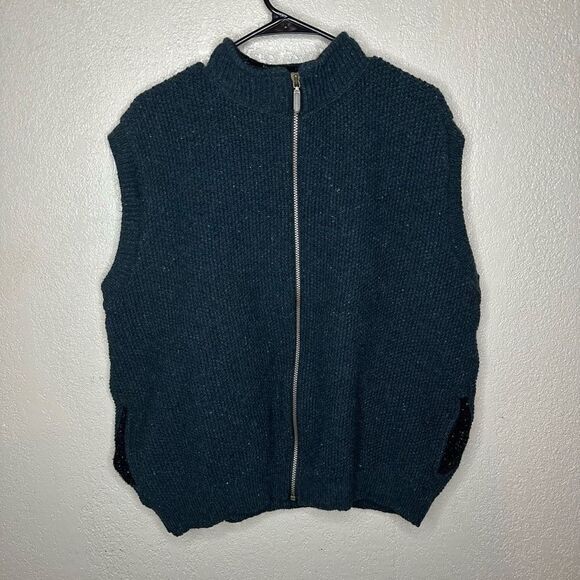 VTG Green REI Wool Blend Sweater Vest USA Made - Picture 2 of 5